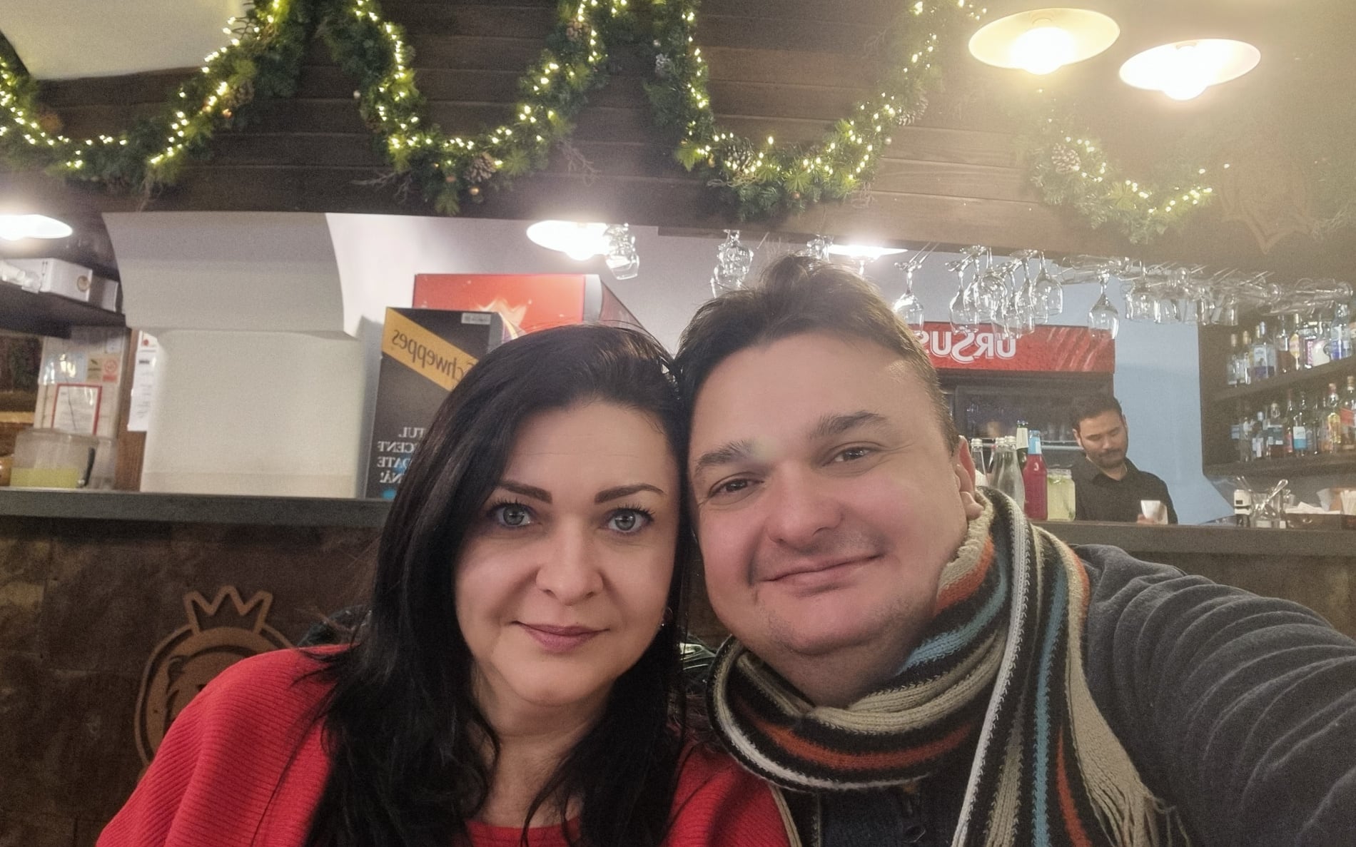 Me and my wife on our winter retreat, somewhere in Brașov, Romania.
